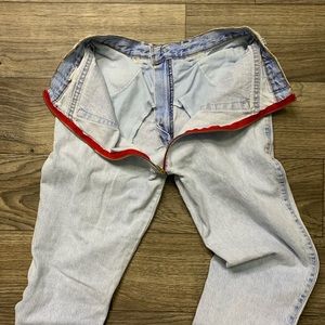Reworked ASS Zipper Levis Womens Jeans